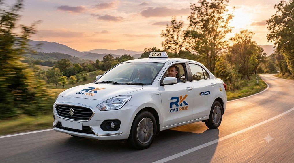 Comfortable RKY Travels taxi on road